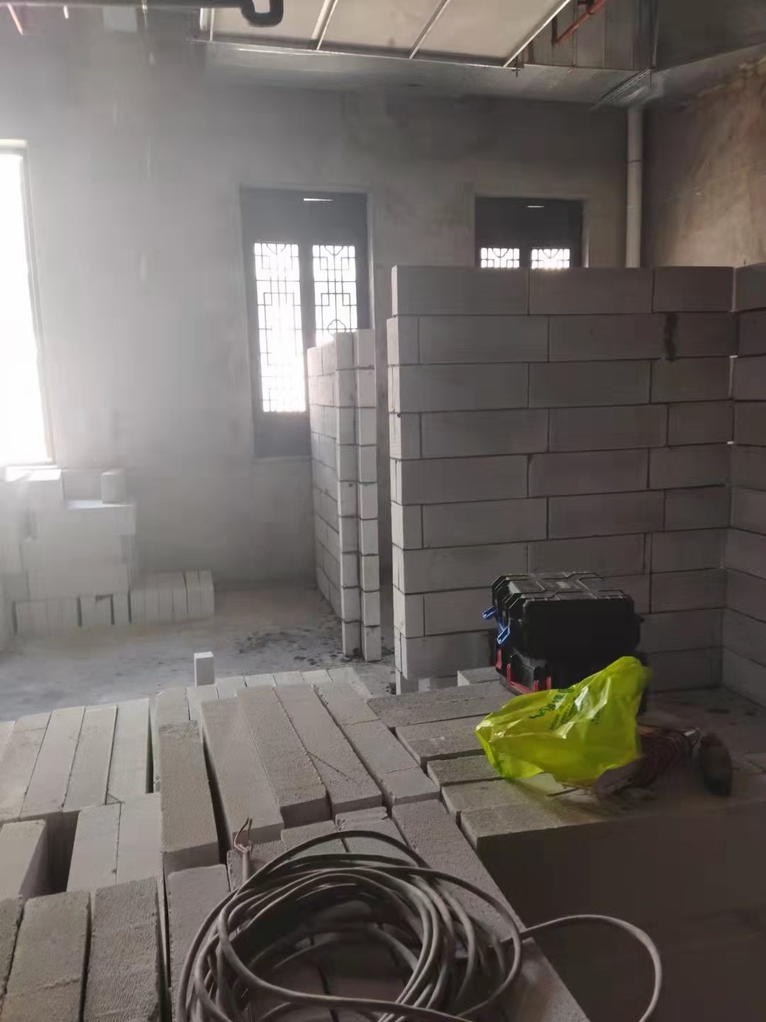 泡沫砖隔墙墙体效果